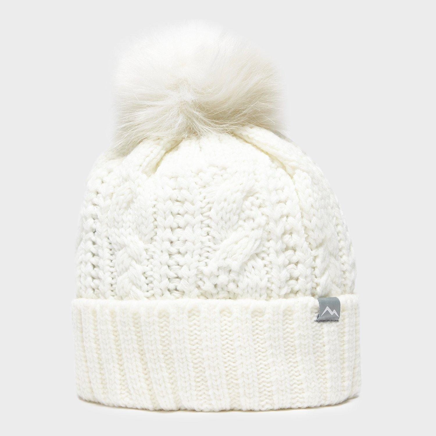 Women's Daisy Cable Knit Bobble Hat