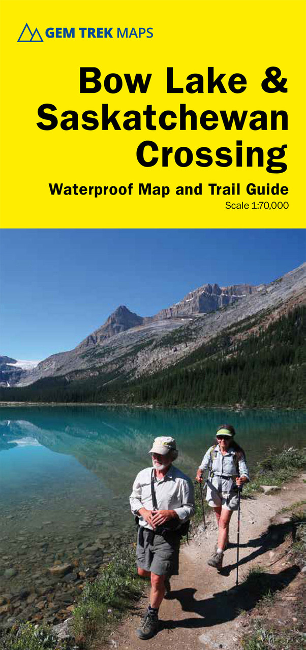 Gem Trek Publishing Bow Lake  & Saskatchewan Crossing Map 6th Edition