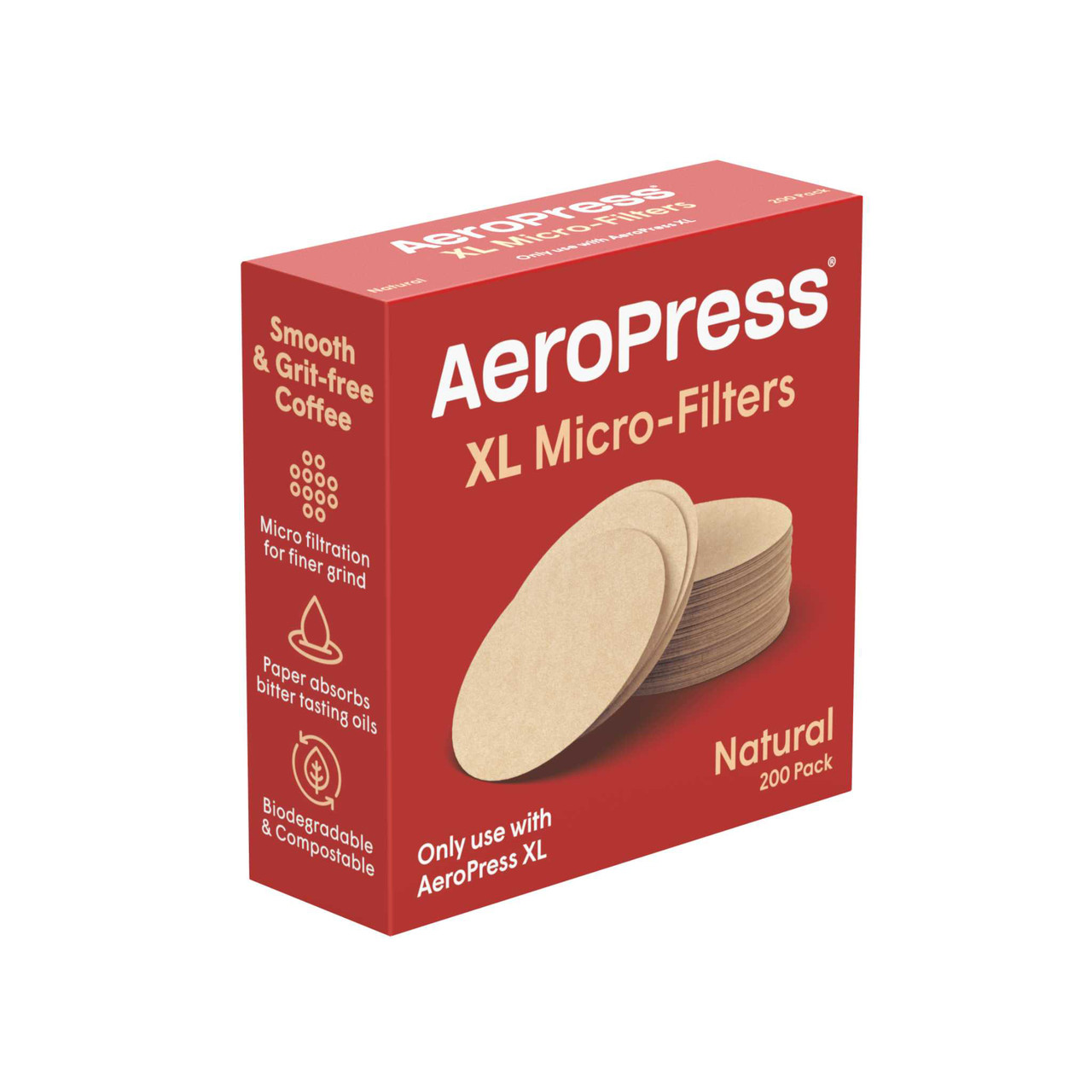 Aeropress Natural Paper Coffee Filter XL