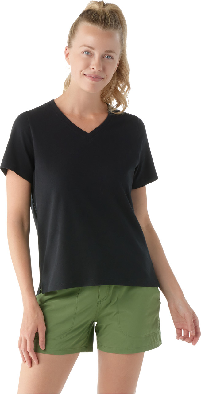 Smartwool Perfect V-Neck Short Sleeve Tee Everyday - Women's