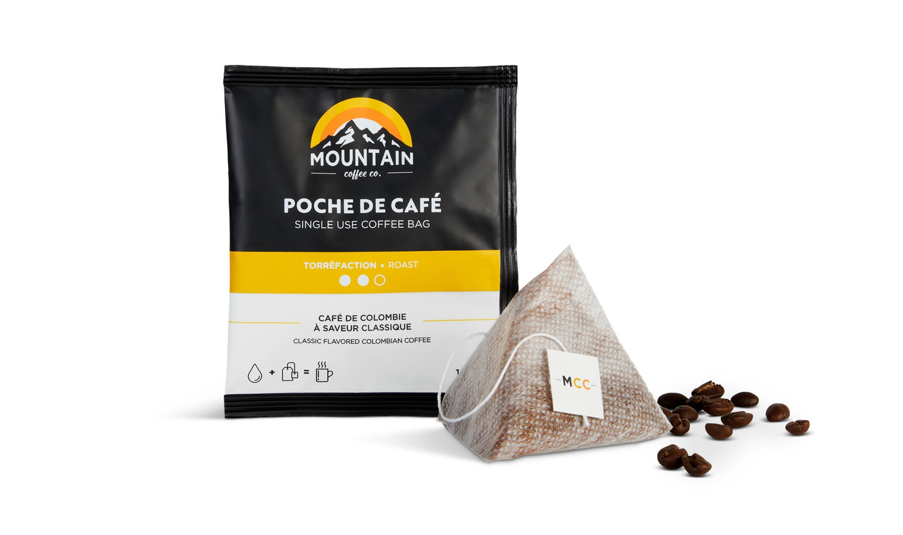 Mountain Coffee Co. Single Serve Coffee Bags Medium Roast 5 Pack