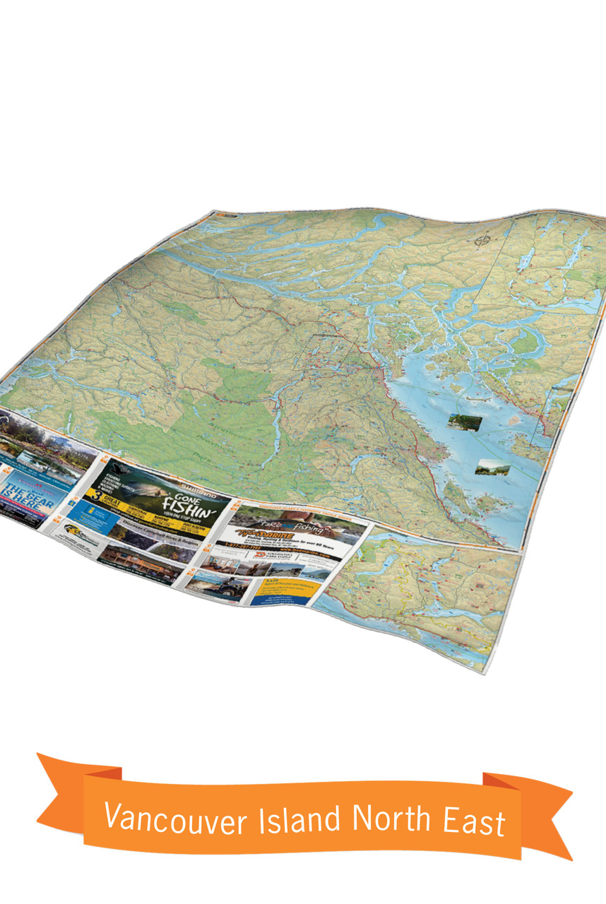 Backroad Mapbooks Vancouver Island North BC Waterproof Map