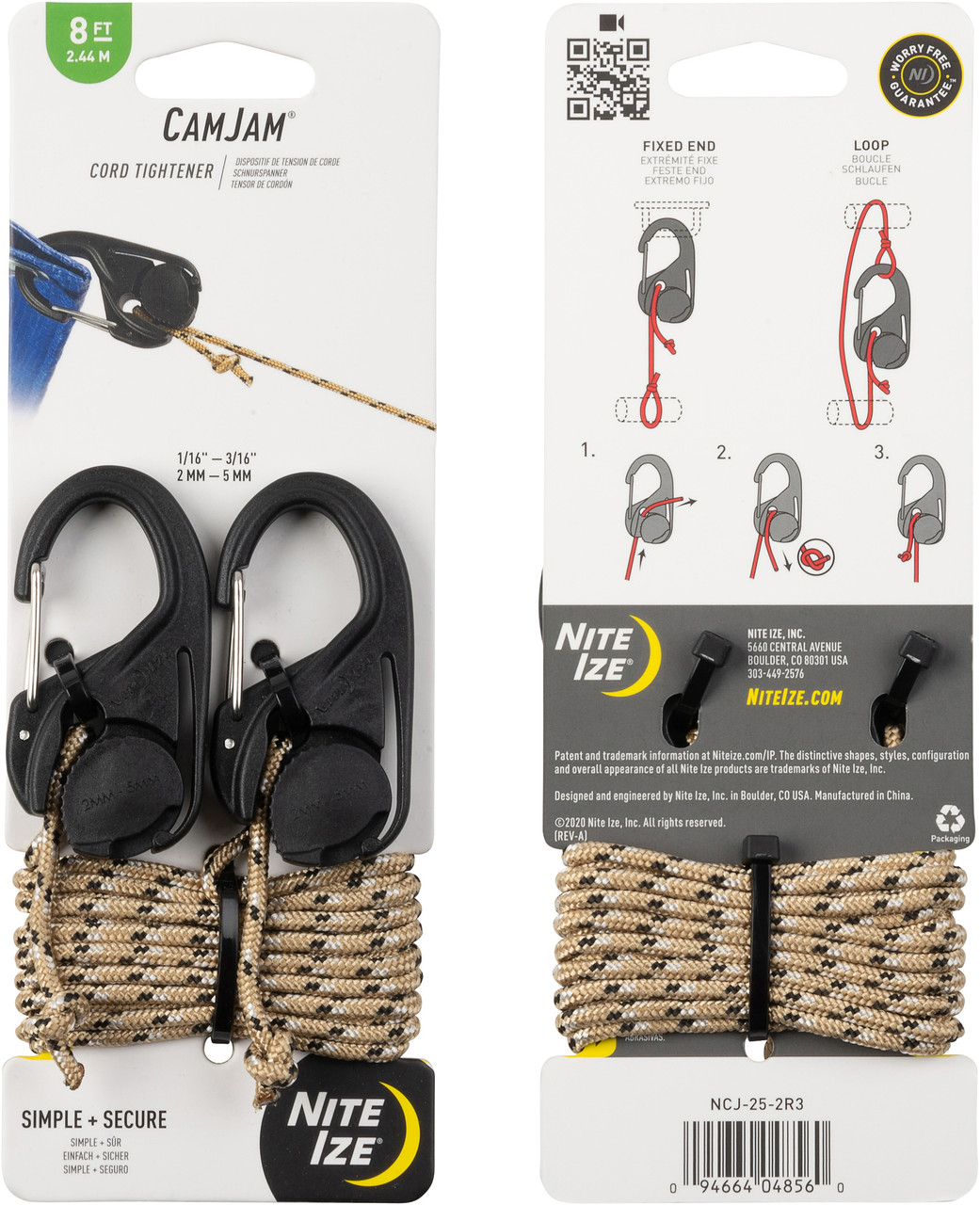 Nite Ize CamJam Cord Tightener (2 Pack)