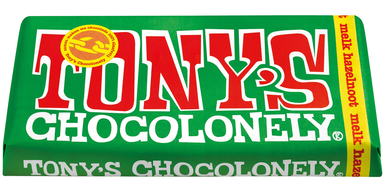 Tony's Chocolonely Milk Chocolate Hazelnut Bar