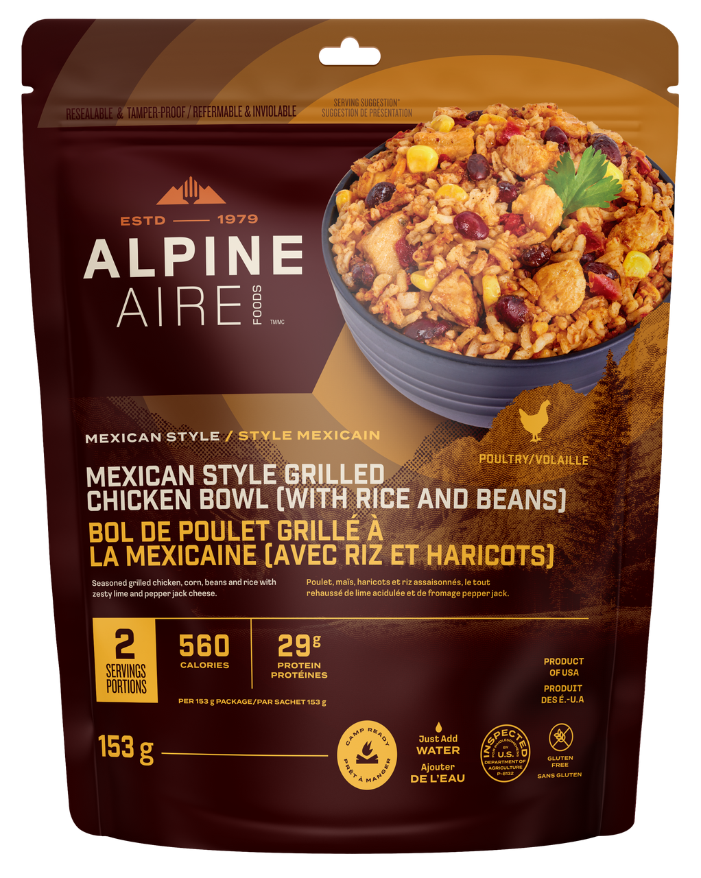 AlpineAire Mexican Style Grilled Chicken Bowl