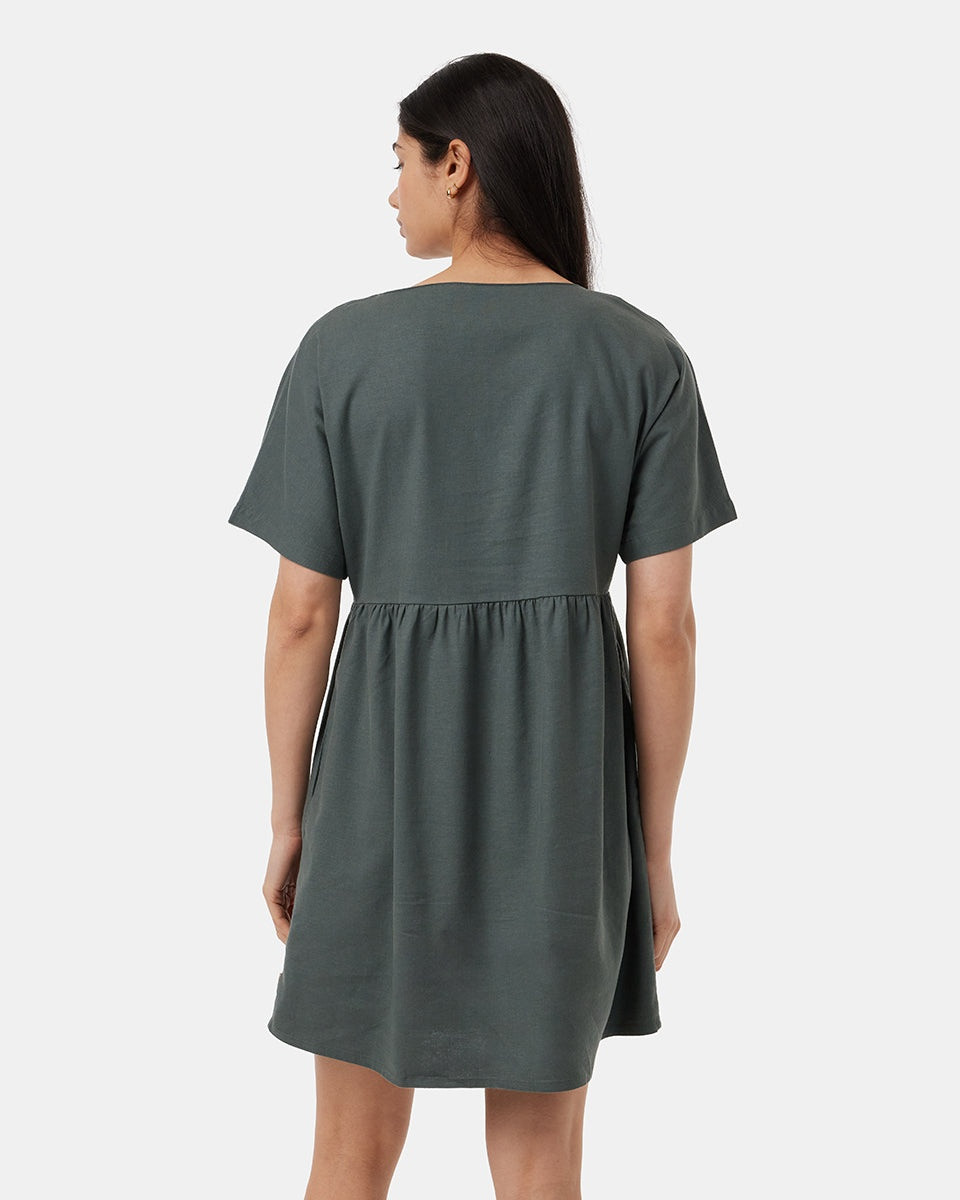 tentree Hemp Button Front Swing Dress - Women's