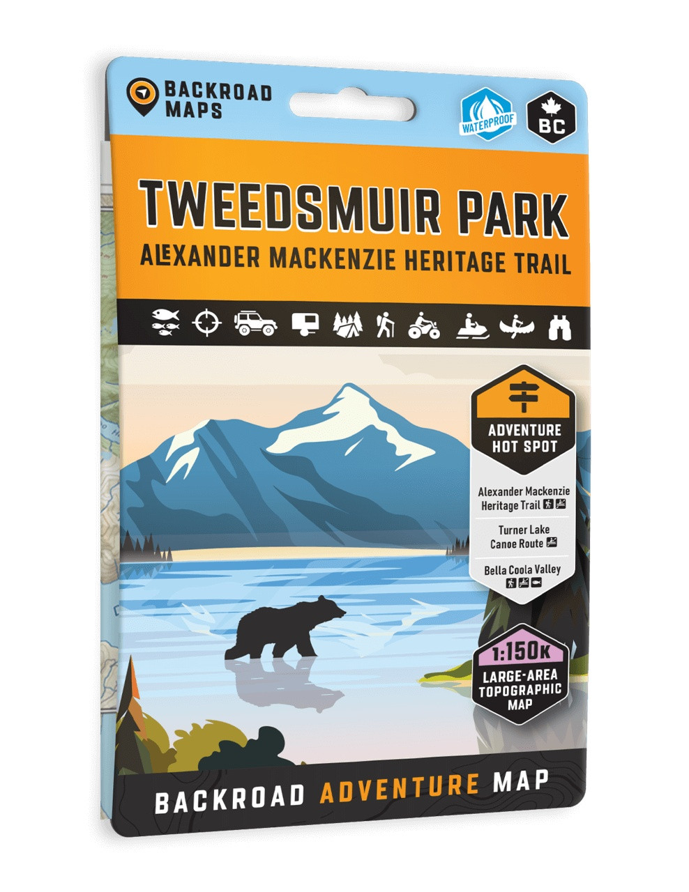 Backroad Mapbooks Tweedsmuir Provincial Park BC Map