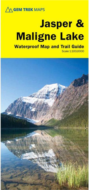 Gem Trek Publishing Jasper  & Maligne Lake Map 9th edition