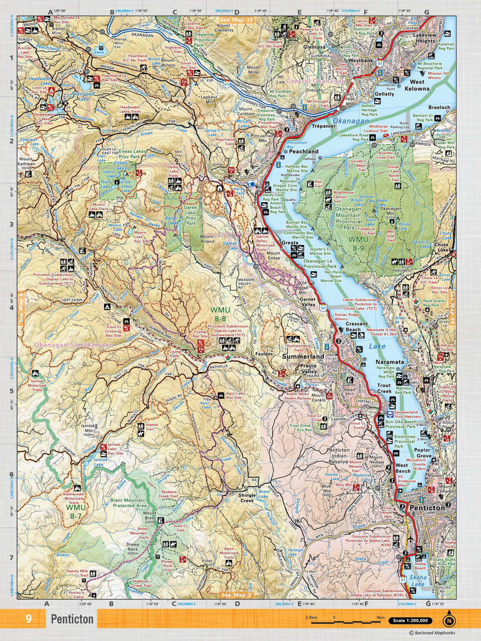 Backroad Mapbooks Thompson Okanagan BC