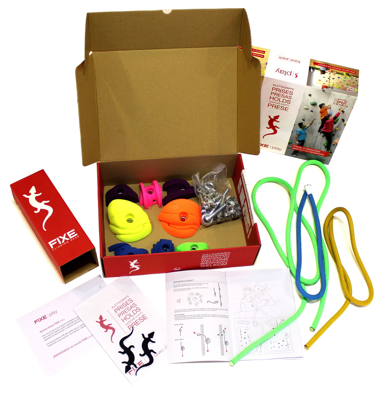 Fixe Play Kids Climbing Wall Kit - Children to Youths