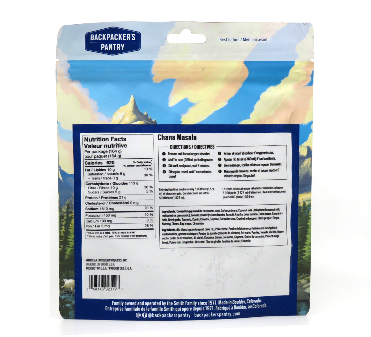 Backpacker's Pantry Chana Masala