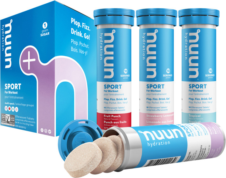 Nuun Original Mixed 4 Pack Sport Electrolyte Replacement Tablets
