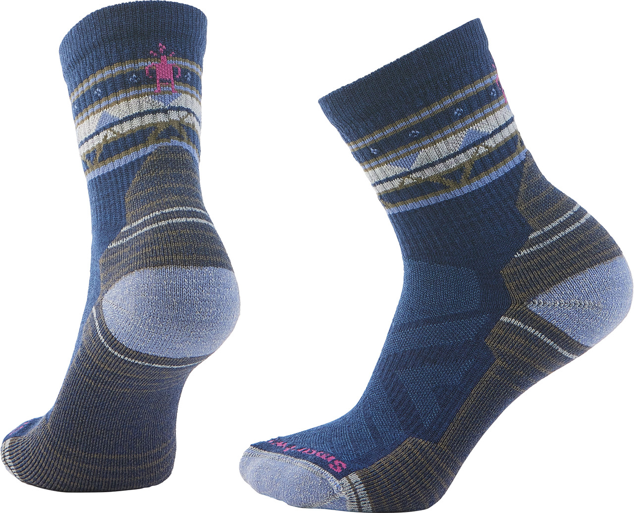 Smartwool Hike Light Cushion Zig Zag Valley Mid Crew Socks - Women's