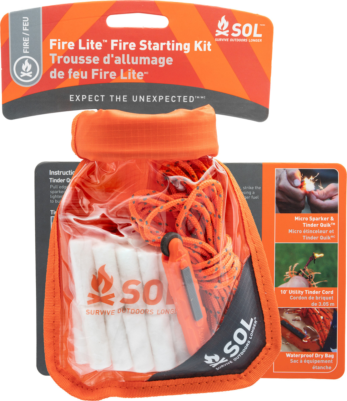 Survive Outdoors Longer Fire Lite Kit in Dry Bag