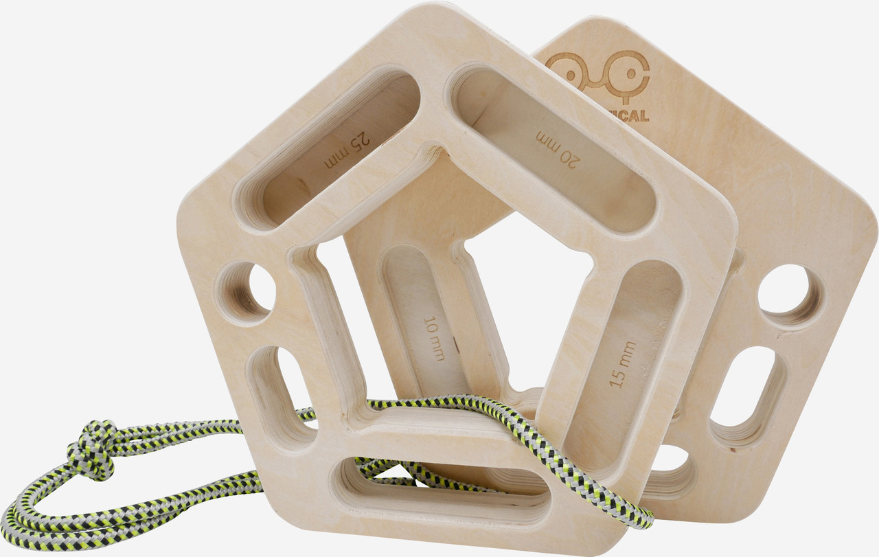 YY Vertical Penta Wood Portable Hangboard