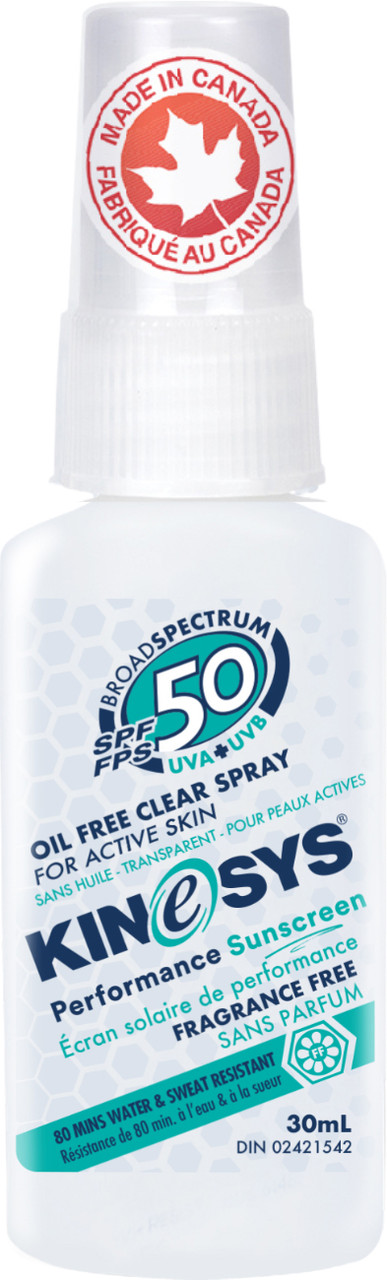 KINeSYS Sunscreen SPF 50 Fragrance Free Sunscreen Spray 30ml