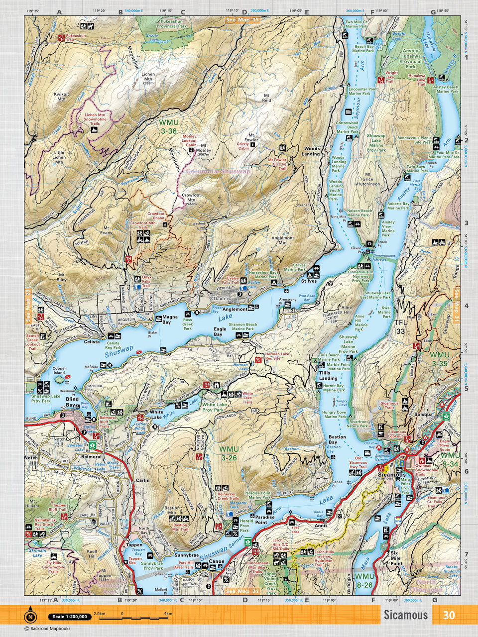 Backroad Mapbooks Thompson Okanagan BC