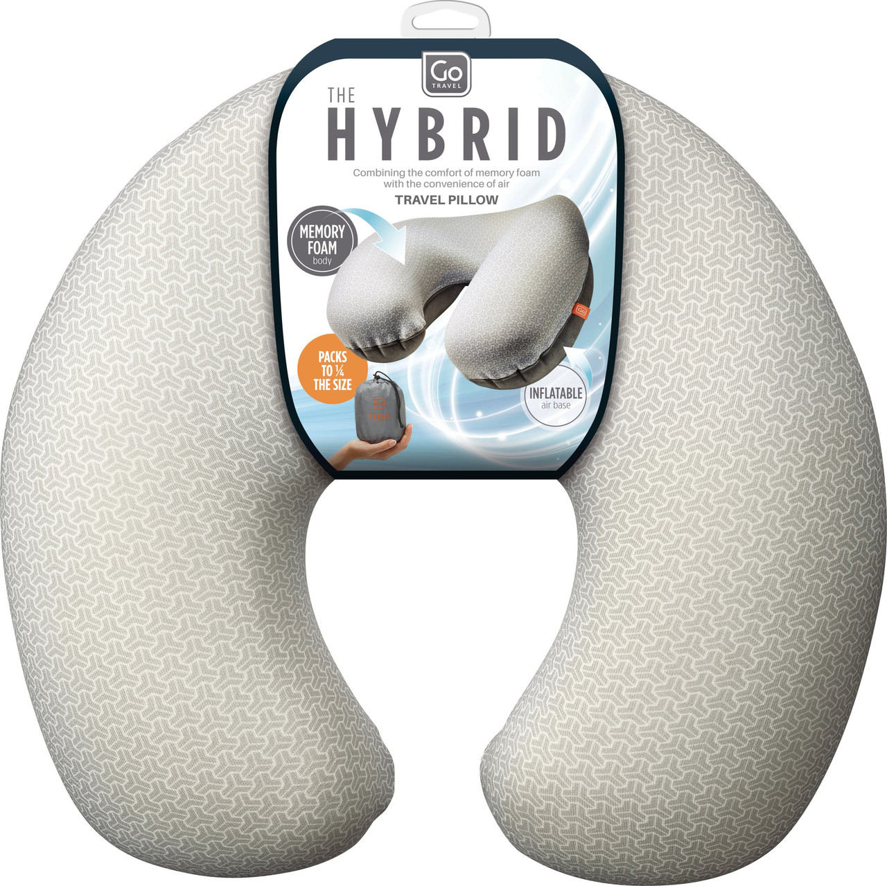 Go Travel Hybrid Travel Pillow - Unisex
