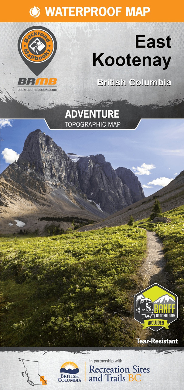 Backroad Mapbooks East Kootenay BC Waterproof Map