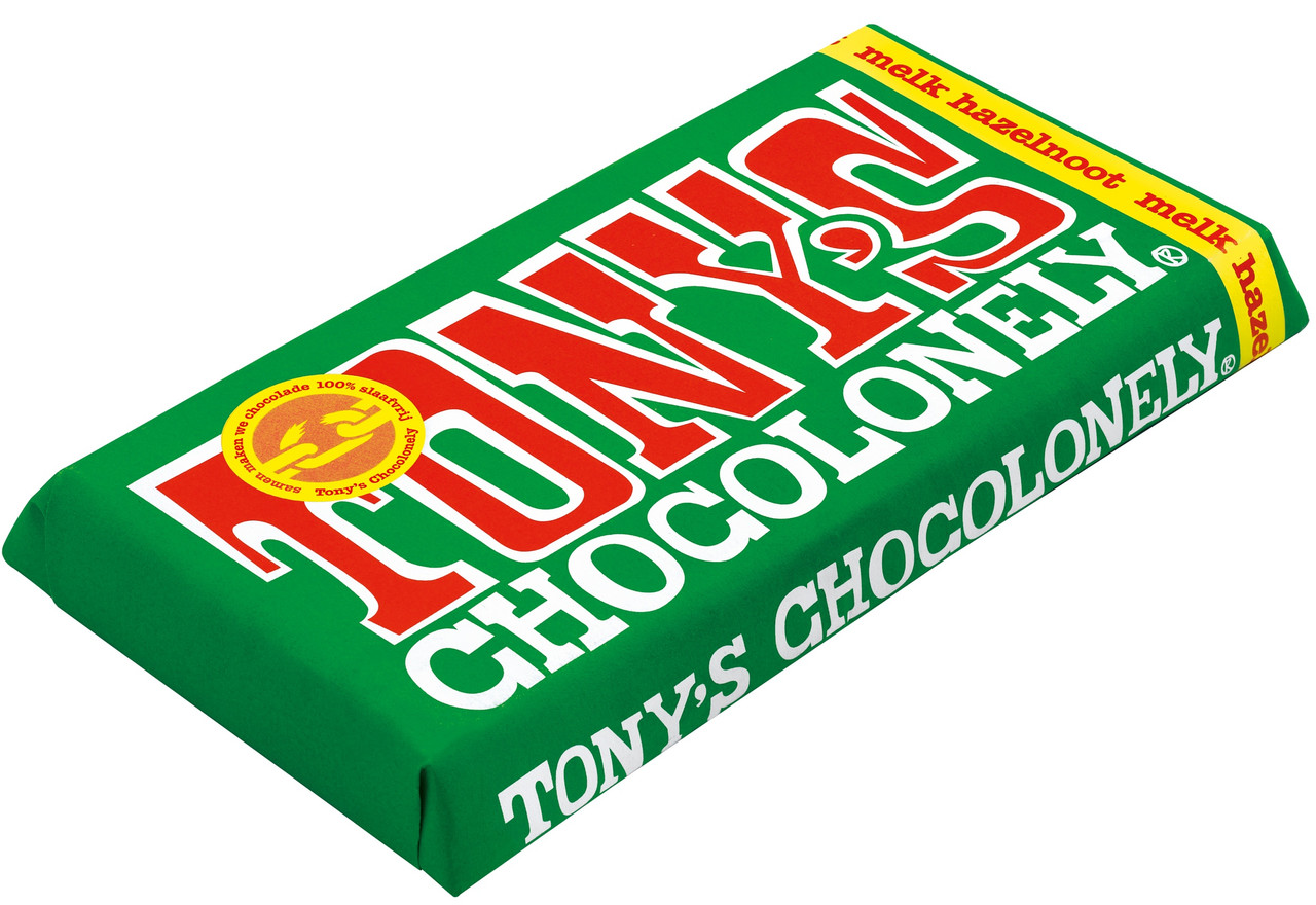Tony's Chocolonely Milk Chocolate Hazelnut Bar
