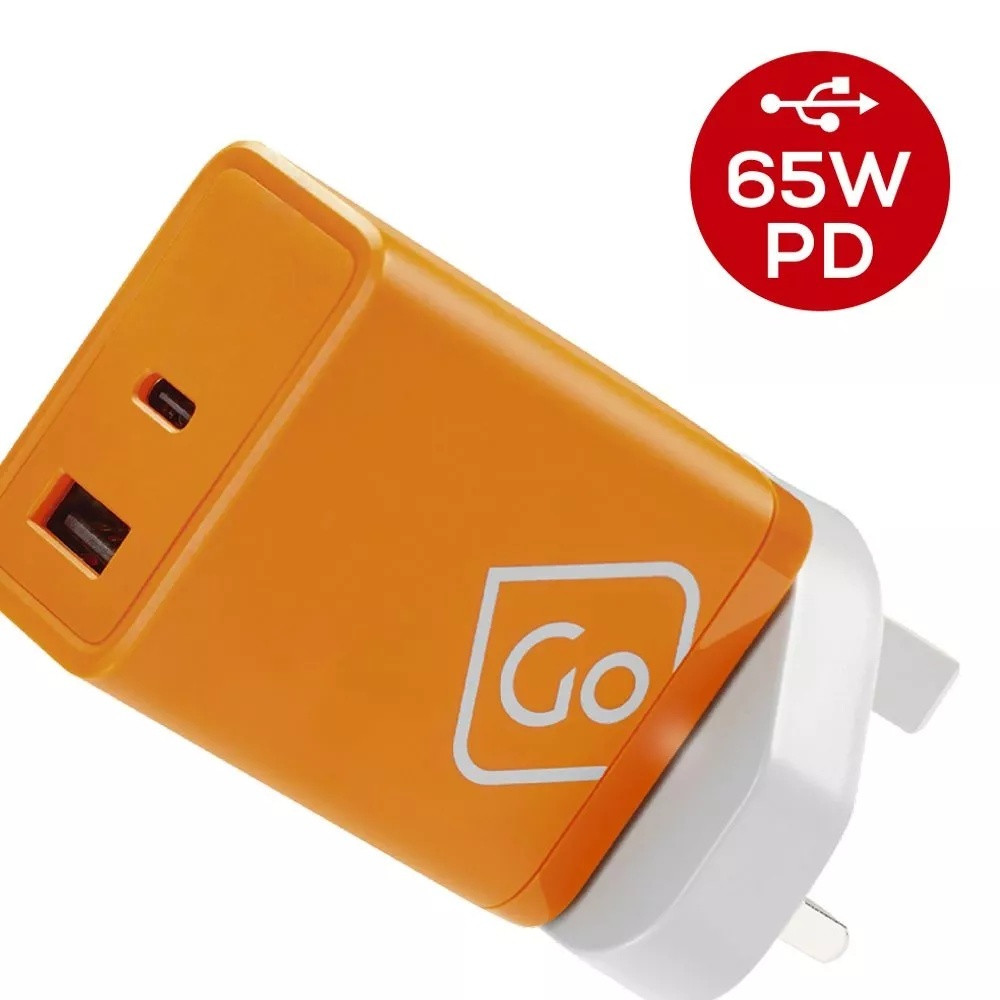 Go Travel Worldwide Travel Adapter with USB A  & C GaN Charger + (65W PD)