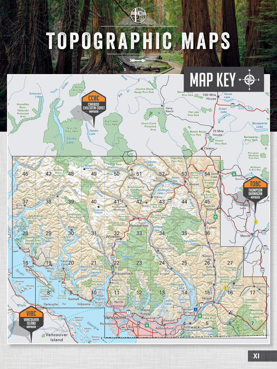 Backroad Mapbooks Vancouver, Coast & Mountains BC