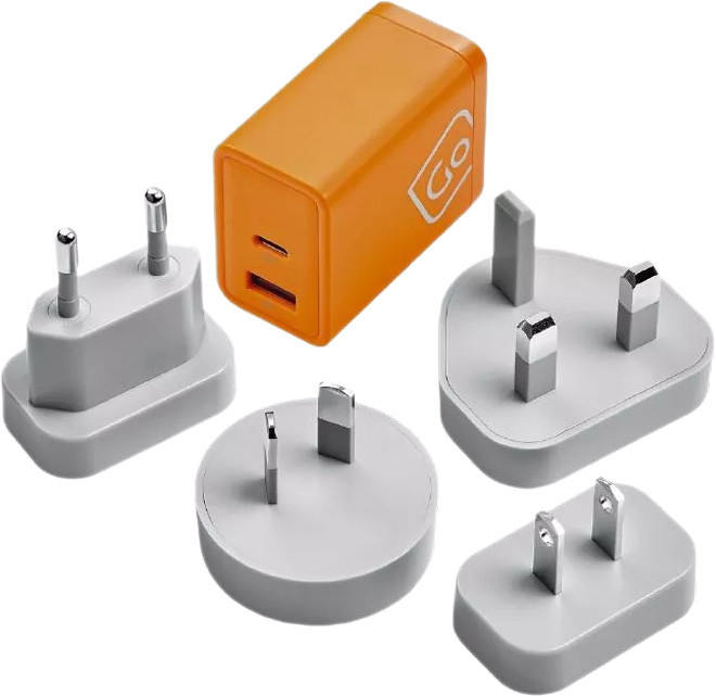 Go Travel Worldwide Travel Adapter with USB A  & C GaN Charger + (65W PD)