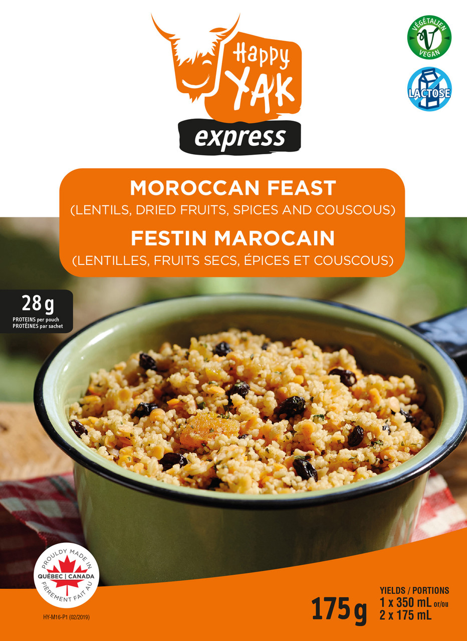 Happy Yak Moroccan Couscous and Lentils