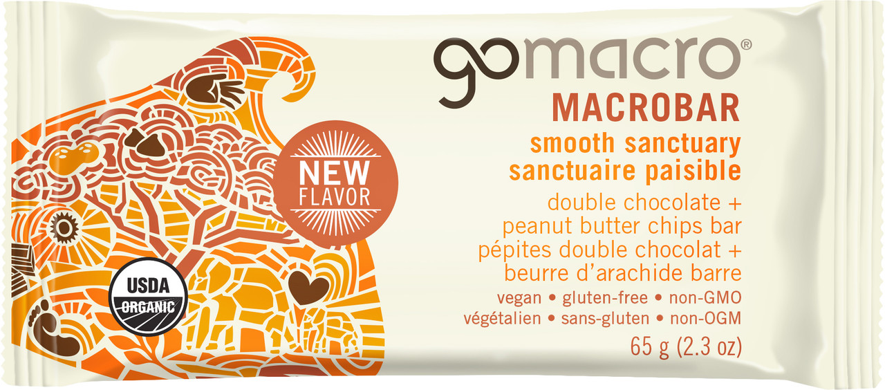 GoMacro Double Chocolate + Peanut Butter Chip Bar