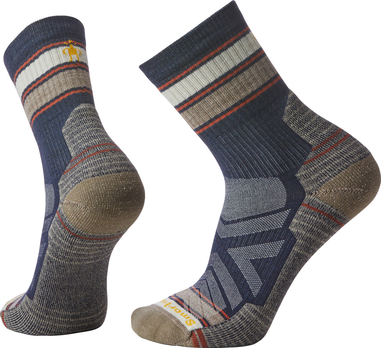 Smartwool Performance Light Cushion Striped Mid Crew Socks - Unisex