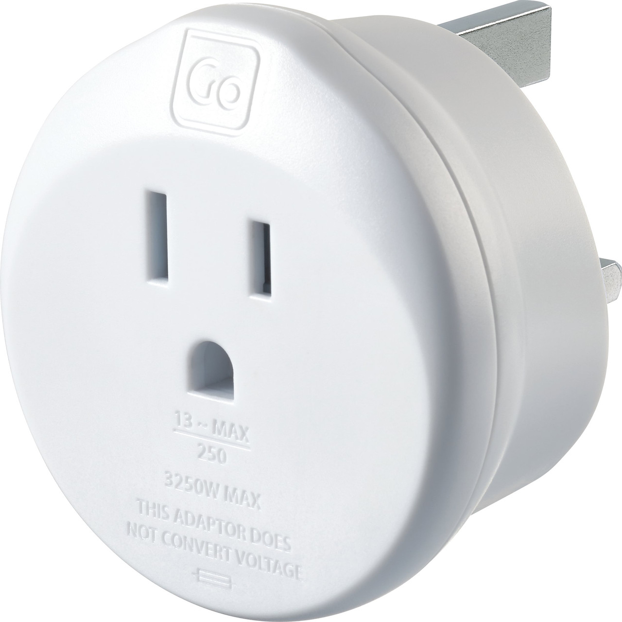 Go Travel North America to UK Travel Adapter