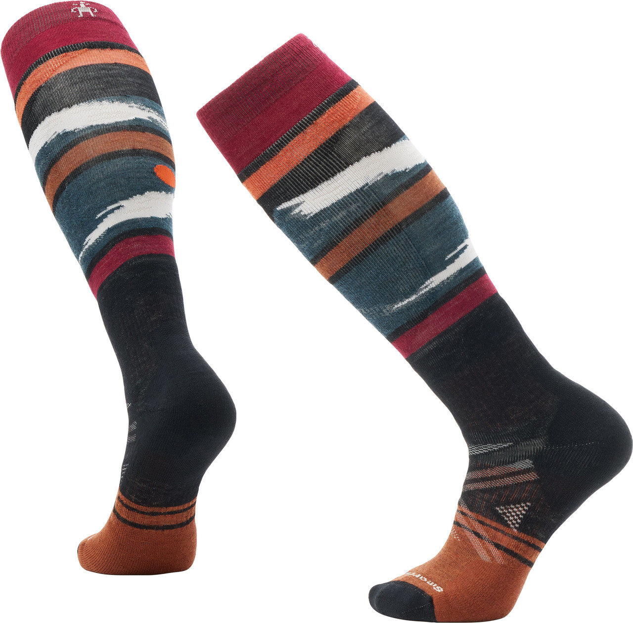 Smartwool Ski Full Cushion Midnight Ski Pattern OTC Socks - Unisex