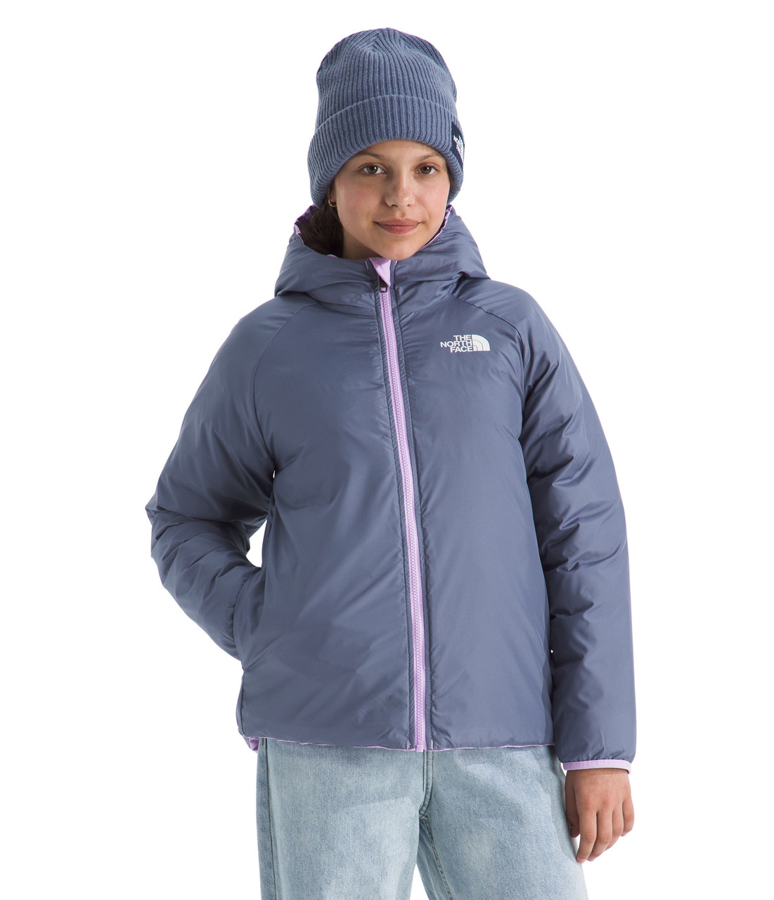 The North Face Reversible Perrito Hooded Jacket - Girls' - Youths