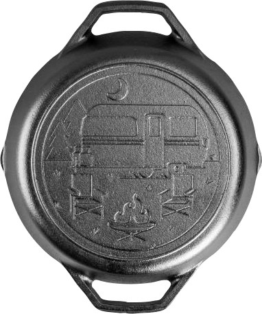Lodge Wanderlust 10.25in Cast Iron Dual Handle Camper Pan