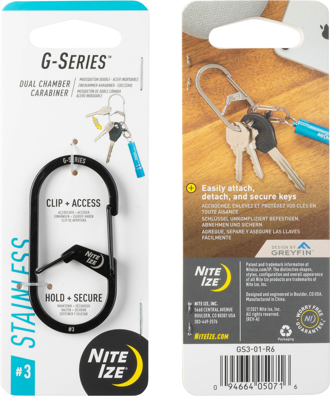 Nite Ize G-Series Dual Chamber Carabiner 3