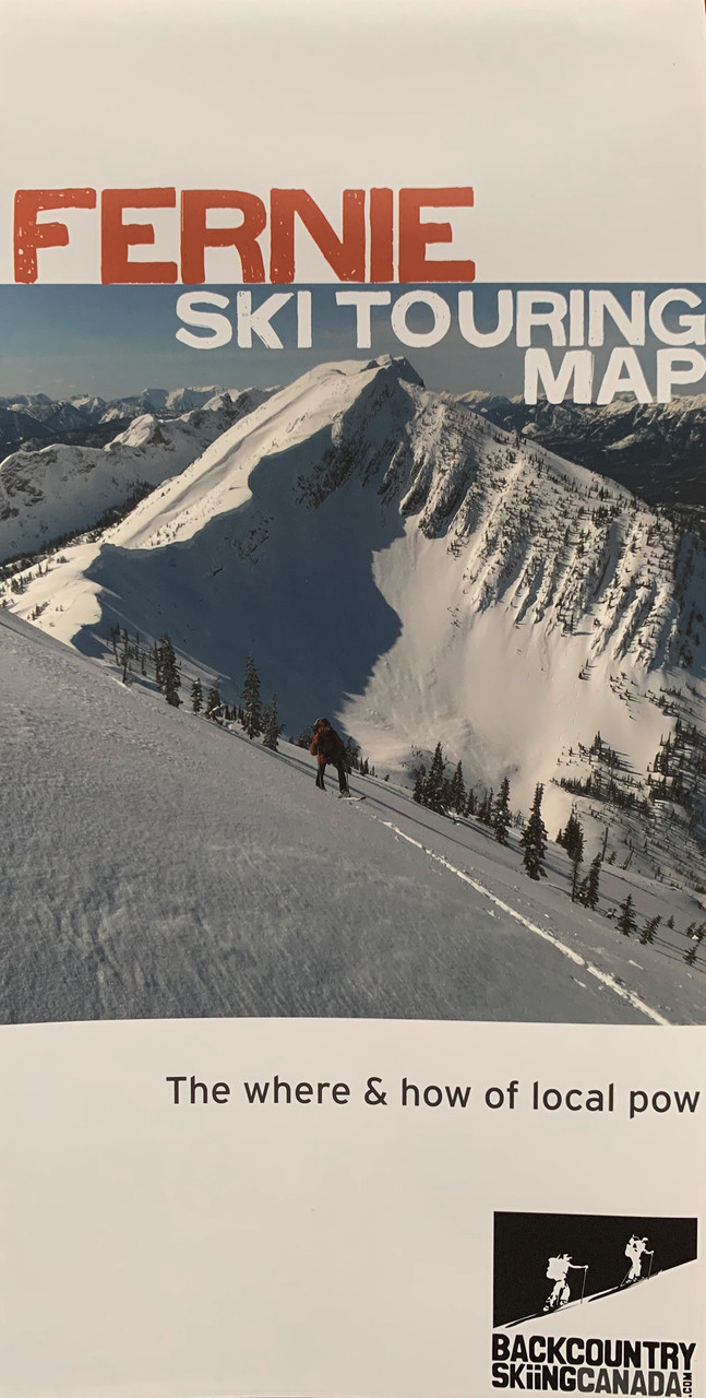 Backcountry Skiing Canada Fernie Ski Touring Map