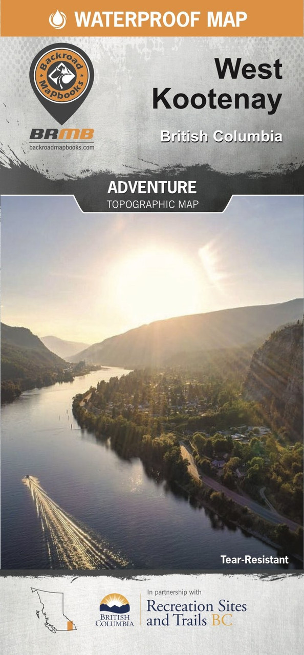 Backroad Mapbooks West Kootenay Waterproof Map