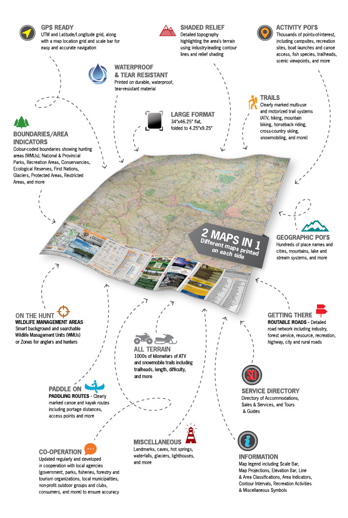 Backroad Mapbooks BC Fishing Hwy 24 & Land of Hidden Waters Waterproof Map
