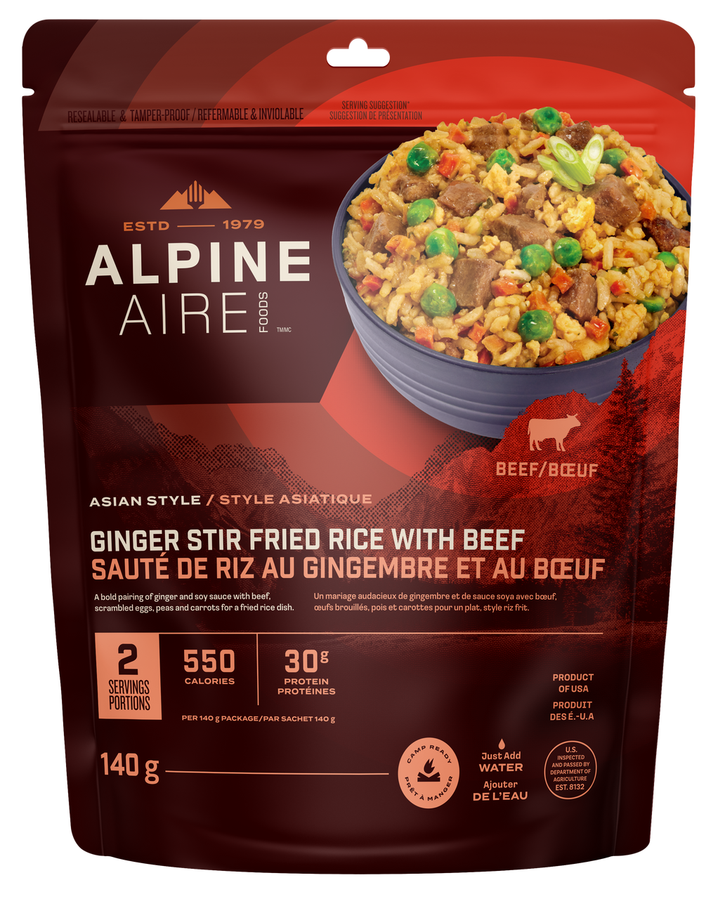 AlpineAire Ginger Stir Fried Rice with Beef