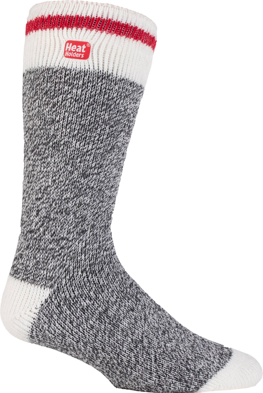 Heat Holders Jeffrey Cream Block Twist Crew Socks - Unisex