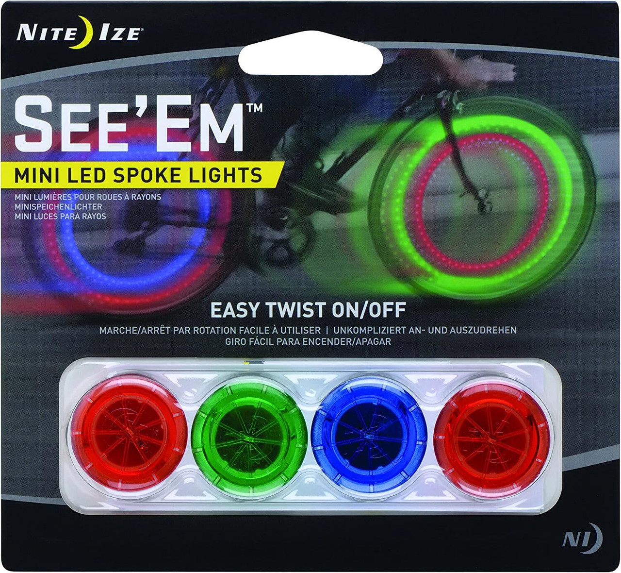 Nite Ize See'Em Mini Spoke Lights - (4 Pack)