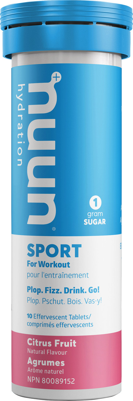 Nuun Sport Electrolyte Replacement Tablets Citrus Fruit