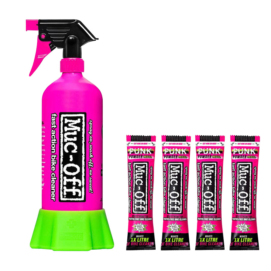 Muc-Off Punk Powder (4-pack) with Aluminum Bottle