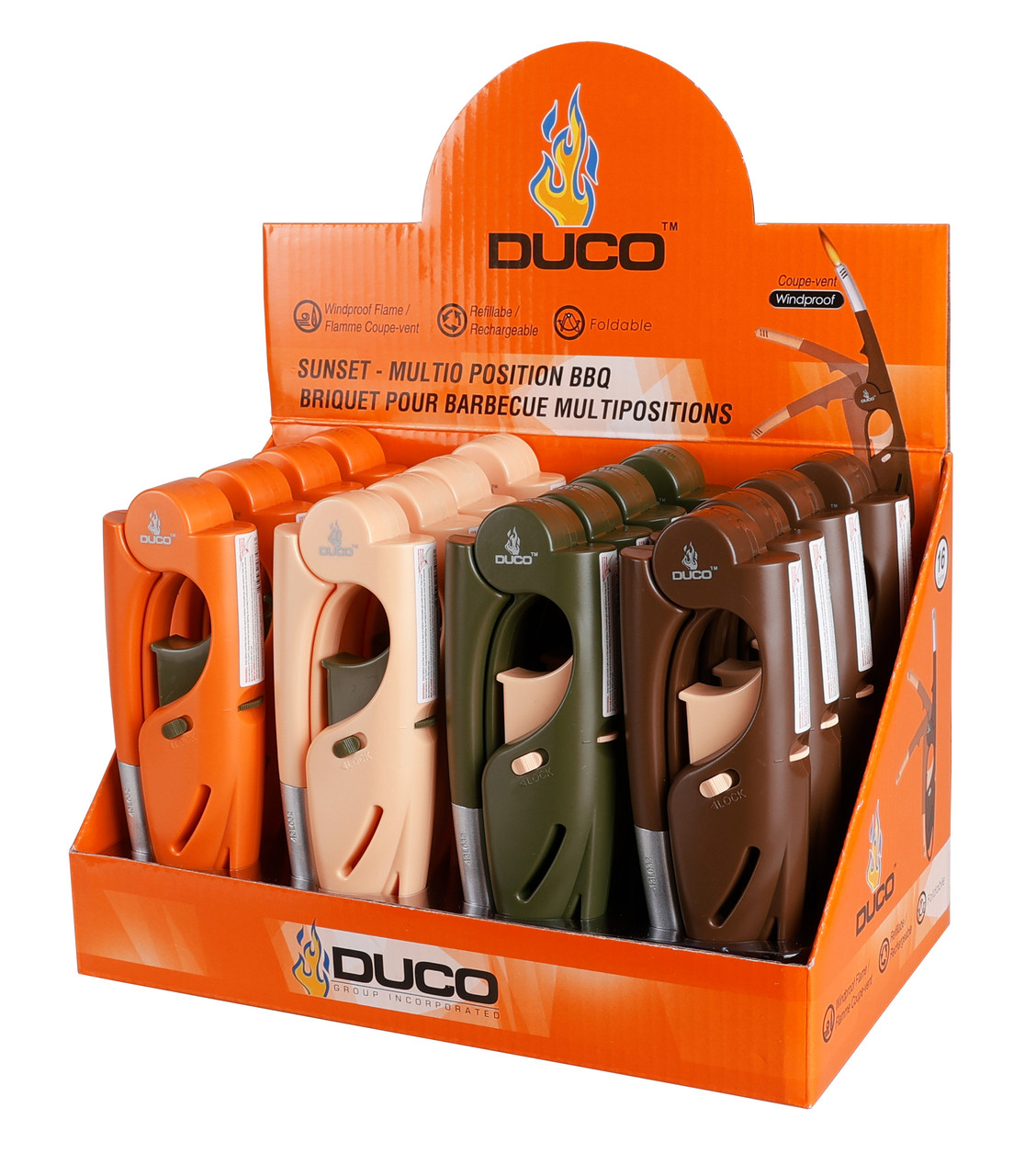 Duco Windproof Folding Torch Lighter