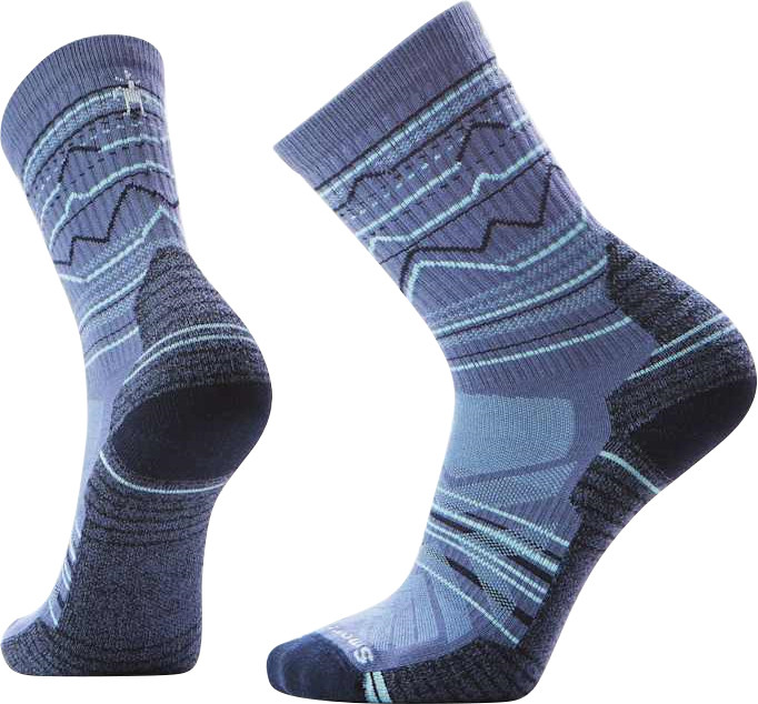 Smartwool Performance Light Cushion Mountain Range Pattern Crew Socks - Unisex