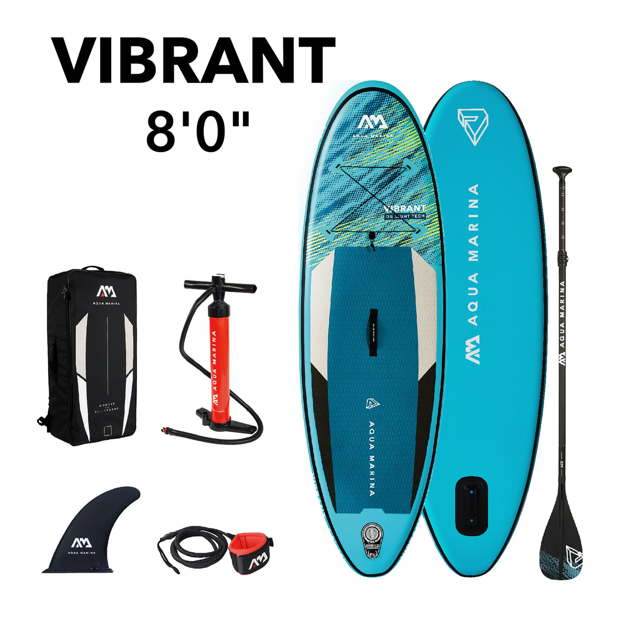 Aqua Marina Vibrant 8'0'' Youth Inflatable SUP Package - Youths