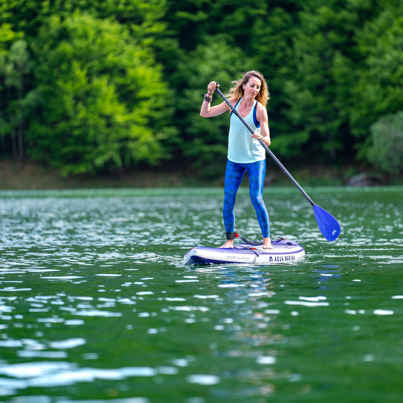 Aqua Marina Coral 11' 6" Touring Inflatable SUP Package - Unisex