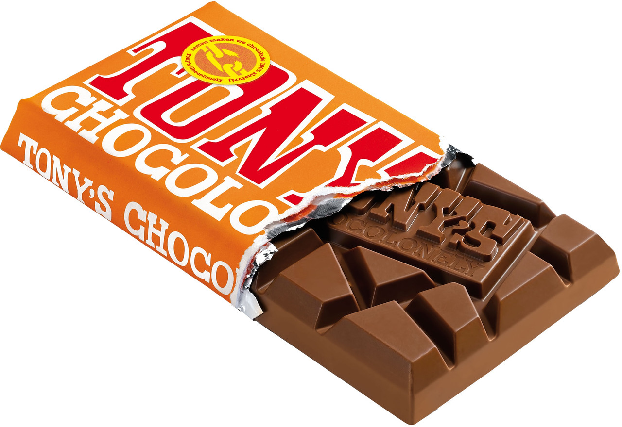 Tony's Chocolonely Milk Chocolate Caramel Sea Salt Bar