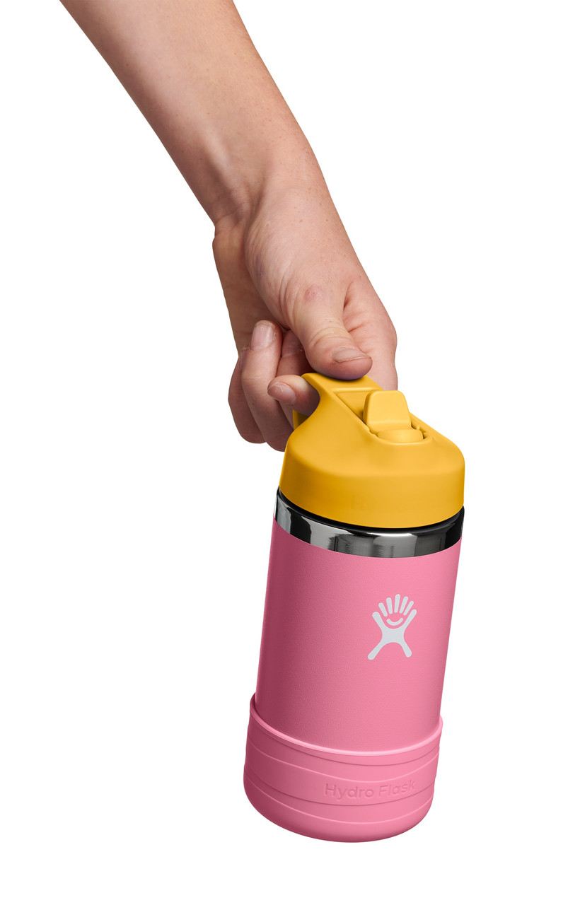 Hydro Flask Wide Mouth Straw Lid and Boot Bottle 355ml - Children to Youths
