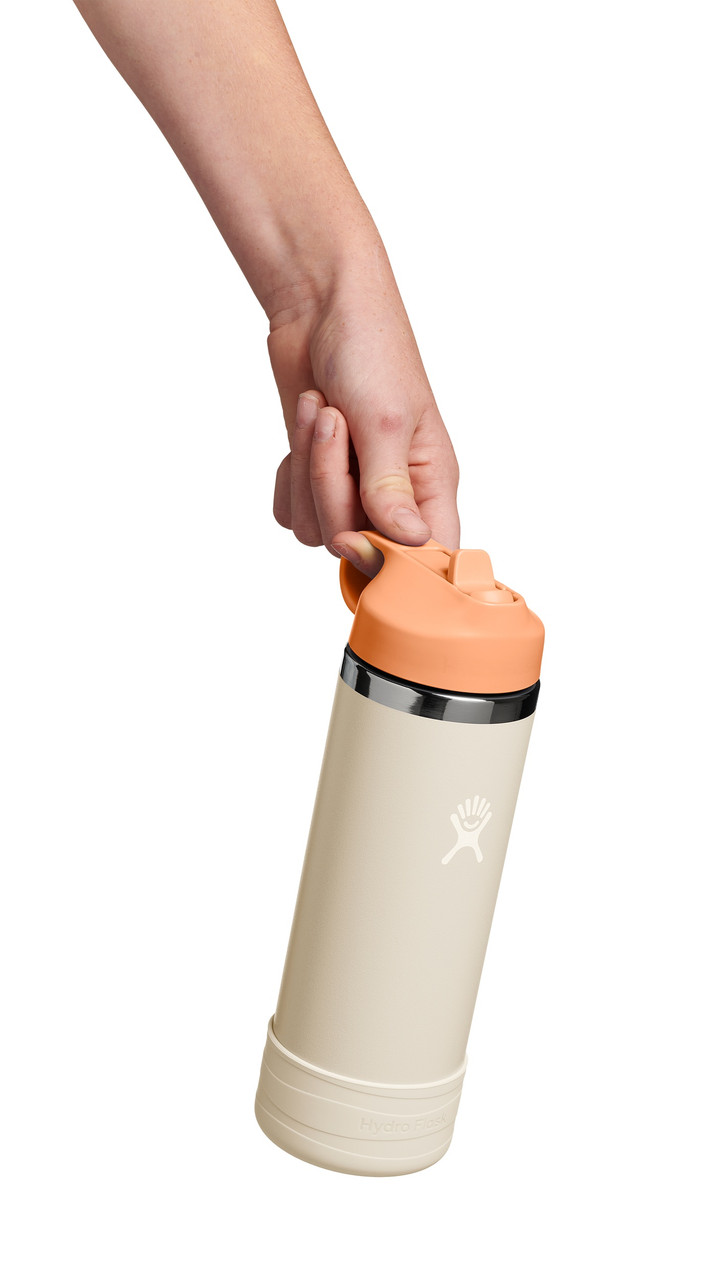 Hydro Flask Wide Mouth Straw Lid and Boot Bottle 532ml - Children